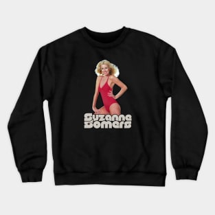 suzanne somers>>original retro fan art Crewneck Sweatshirt